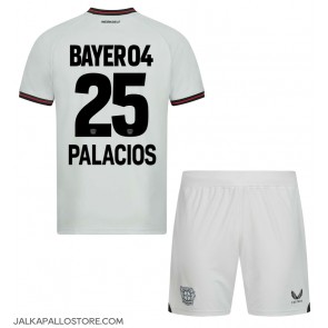 Bayer Leverkusen Exequiel Palacios #25 Vieraspaita Lapsille 2023-24 Lyhythihainen (+ shortsit)